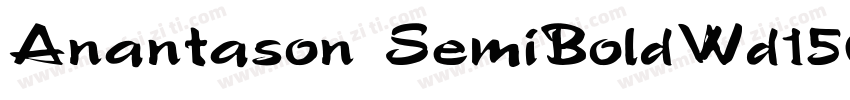 Anantason SemiBoldWd150字体转换